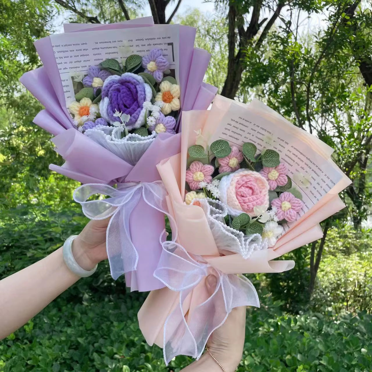 Handcrafted Knitted Sunflower Bouquet - Unique Crochet Floral Arrangement for Valentine's Day, Mother's Day, Birthdays, and Graduations